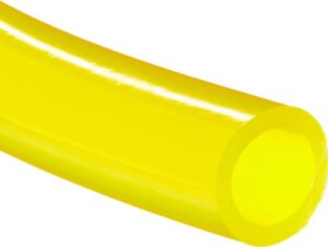 tygon f-4040-a pvc fuel and lubricant tubing, 3/32" id, 3/16" od, 3/64" wall, 50' length, yellow