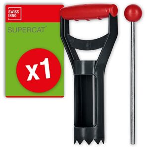 swissinno install kit for mole and gopher traps supercat. 25 cm tunnel-locating probe + serrated-edge cutter for 6 cm dia. hole. european design, easy to use, safe and reusable. 2-piece set x 1