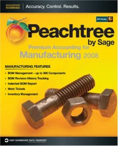 peachtree premium accounting for manufacturing 2008