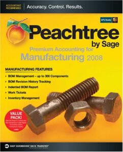 peachtree premium accounting for manufacturing 2008 multi-user value pack