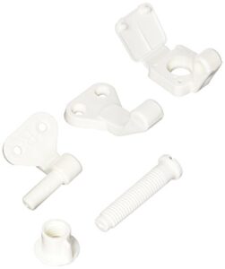 danco 88018 replacement toilet seat hinges for toilet seats/lids, white, set of 2
