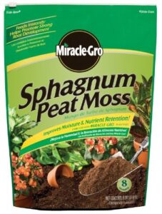 miracle-gro 0059472-323 sphagnum peat moss - 8 quart