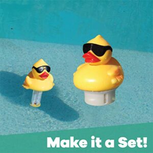 GAME Derby Duck Mid-Size Pool Chlorinator; Expandable Basket; 3-Tablet Chlorine Dispenser; Three Tablet Capacity; Above- or Inground Pool Use; Adjustable Dispensing Rate