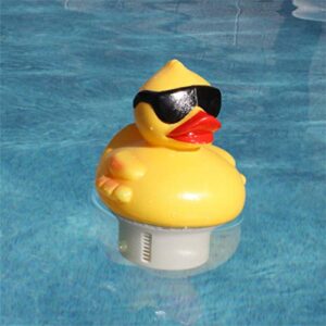 GAME Derby Duck Mid-Size Pool Chlorinator; Expandable Basket; 3-Tablet Chlorine Dispenser; Three Tablet Capacity; Above- or Inground Pool Use; Adjustable Dispensing Rate