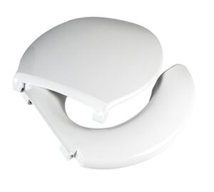 big john toilet seat 2445263-3w open front with cover bariatric toilet seat, white