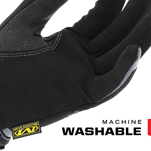 Mechanix Wear: Utility Work Gloves with Secure Fit, Touchscreen Capable, High Dexterity, Synthetic Leather Glove for Multi-purpose Use, Work Gloves for Men, Black (Black, X-Large)