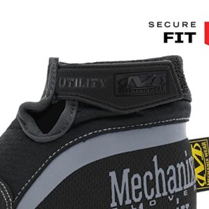 Mechanix Wear: Utility Work Gloves with Secure Fit, Touchscreen Capable, High Dexterity, Synthetic Leather Glove for Multi-purpose Use, Work Gloves for Men, Black (Black, X-Large)