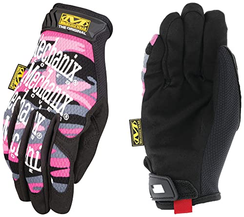 Mechanix Wear: The Original Women’s Pink Work Gloves with Secure Fit, Flexible Grip for Multi-Purpose Use, Durable Touchscreen Tactical Gloves for Women (Pink Camouflage, Women's Medium)