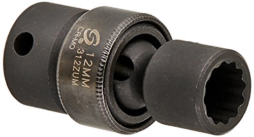 Sunex International 312ZUM 3/8" Dr. 12mm 12 Point Universal Impact Socket for Ford Driveshafts