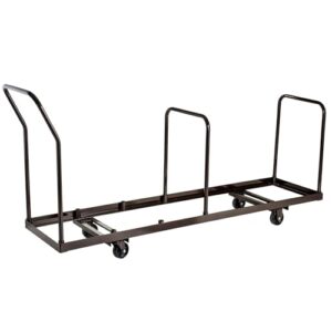 national public seating folding chair dolly - vertical storage, 35 capacity
