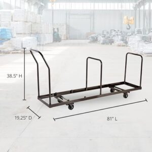 National Public Seating Folding Chair Dolly - Vertical Storage, 35 Capacity