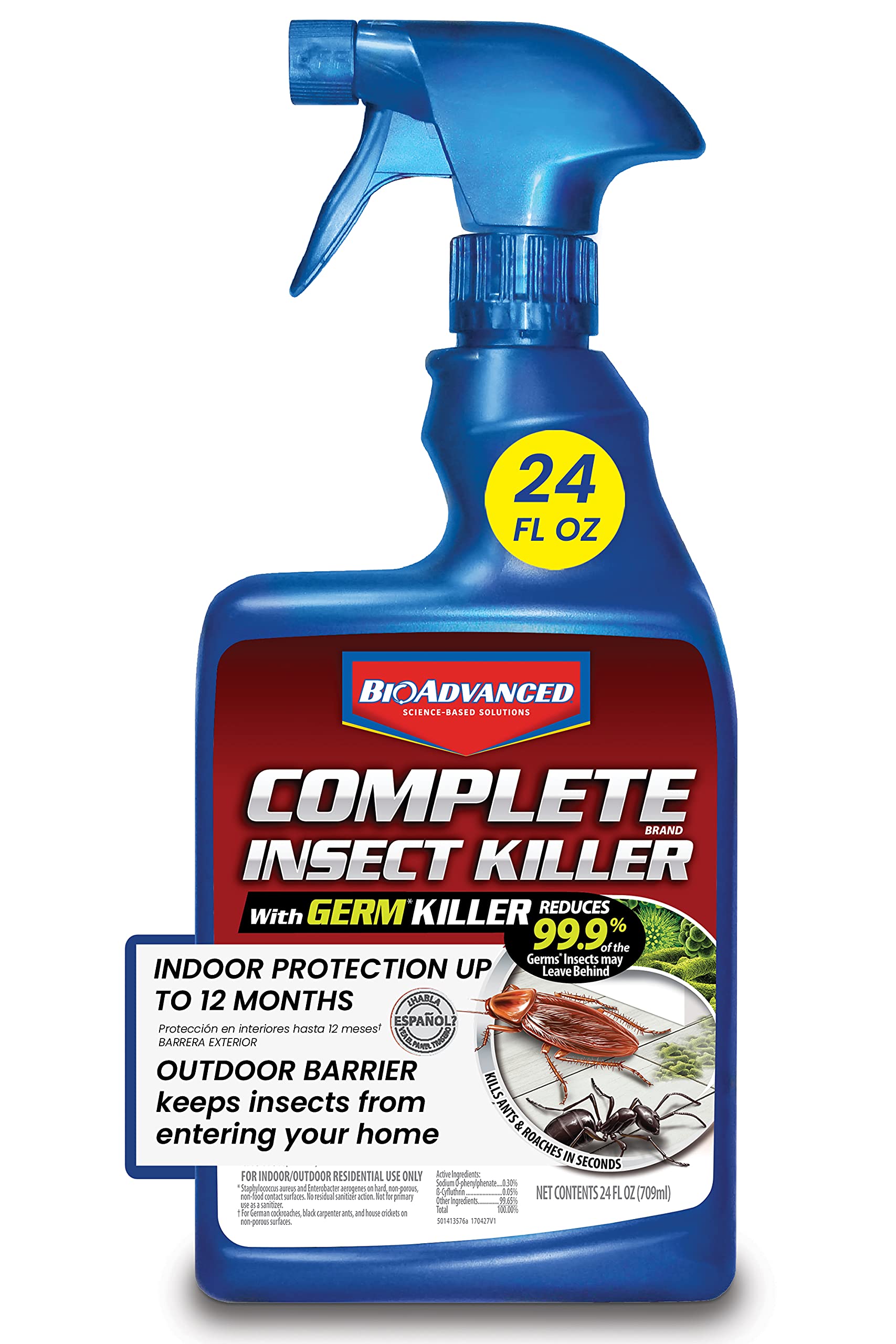 BioAdvanced Complete Insect Killer with Germ Killer, Ready-to-Use, 24 oz