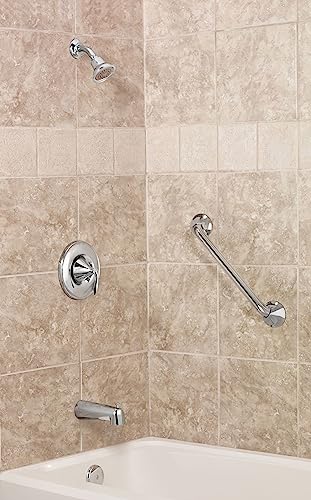 Moen Eva Brushed Nickel Posi-Temp Single-Handle Tub and Shower Trim Kit with Shower Head, Shower Arm, Tub Spout, and Lever Handle, (Valve Required), T2133BN