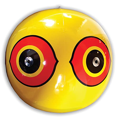 Bird-X Scare-Eye Bird Repellent Predator Eyes Balloon, Yellow