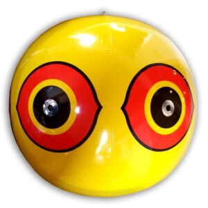 Bird-X Scare-Eye Bird Repellent Predator Eyes Balloon, Yellow