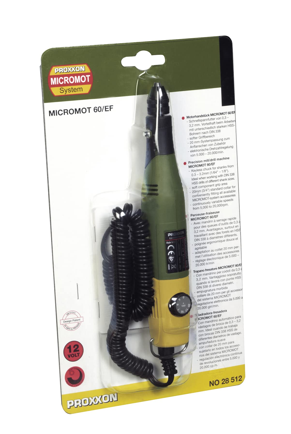 PROXXON Rotary Tool MICROMOT 60/EF, 28512 , Green