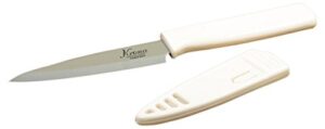 norpro, white all purpose knife with sheath