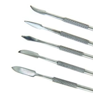 SE 12-Piece Stainless Steel Wax Carvers Set, Wax & Clay Sculpting Tools, Double Ended Carving Kit for Modeling, Sculpting and Shaping, Silver - DD312