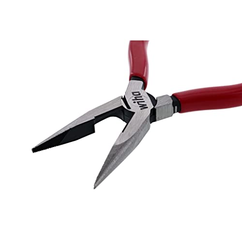 Wiha 32618 Long Nose Pliers With Cutters, 6.3"