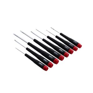 Wiha 26099 Precision Slotted Screwdriver Set in Canvas Pouch, 8 Piece Set