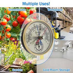 Max Min Thermometer and Hygrometer - Ideal Greenhouse Thermometer and Humidity Meter To Monitor Maximum and Minimum Temperatures and Humidity Easily Wall Mounted