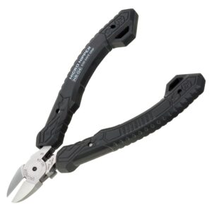 engineer ns-04 precision side cutters micro nippers, professional grade, made in japan, esd safe with hardened carbon steel jaws