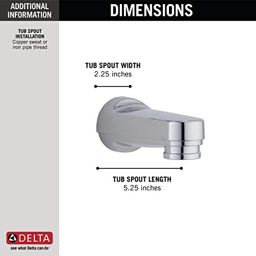 Delta Faucet RP17453 TUB SPOUT, One Size, Chrome