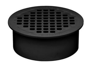 oatey 43560 2 in. abs plastic snap-in floor drain with 2-1/4 in. strainer