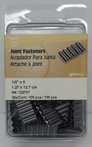the hillman group 122707 joint fasteners, 1/2", 100-pack, 100 case