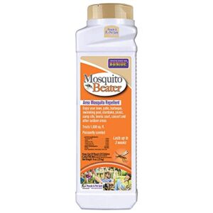 bonide mosquito beater granules, 8 oz ready-to-use area mosquito repellent pellets for outdoors, people & pet safe