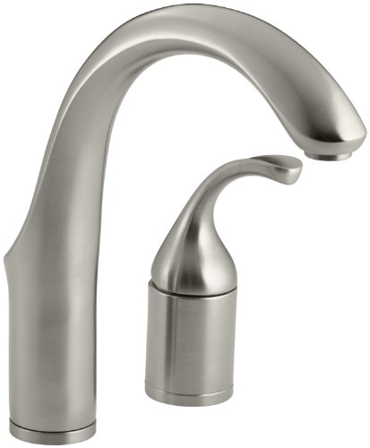 KOHLER 10443-BN Forté(R) Two-Hole Lever Handle Bar Sink Faucets, Vibrant Brushed Nickel