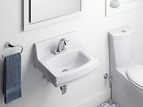 KOHLER K-2032-0 Greenwich Wall-Mount Bathroom Sink, White