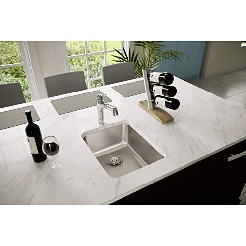 Elkay ELUH1418 Lustertone Classic Single Bowl Undermount Stainless Steel Sink