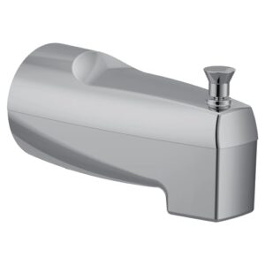 moen 3931 replacement 5.5-inch tub diverter spout with 1/2-inch slip fit connection, plastic, chrome