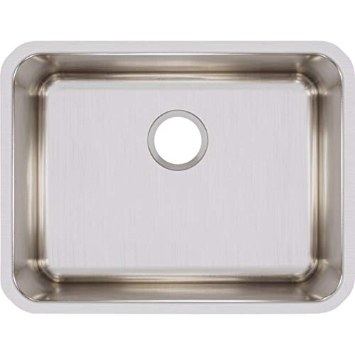 Elkay ELUH211510 Lustertone Classic Single Bowl Undermount Stainless Steel Sink