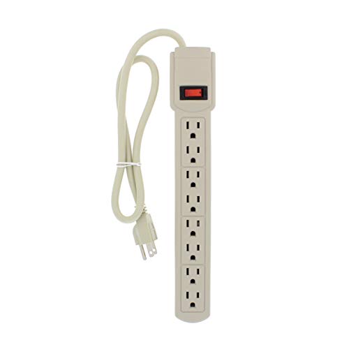 Bright Way Power Strip,8 Outlet,2.5' Cor