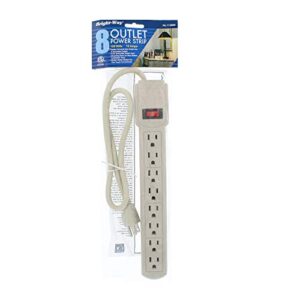 Bright Way Power Strip,8 Outlet,2.5' Cor