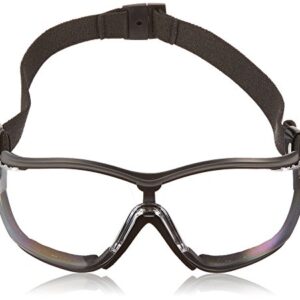 Pyramex V2G Safety Glasses, Black Frame/Clear Anti-Fog Lens