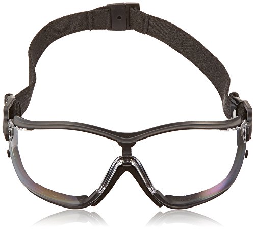 Pyramex V2G Safety Glasses, Black Frame/Clear Anti-Fog Lens