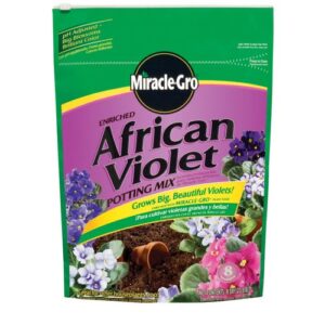 miracle-gro 0044607-323 african violet potting mix - 8 quart