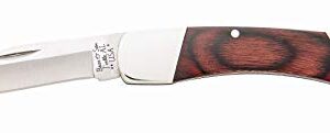 Bear & Son 205R Rosewood Midsize Lockback Knife, 3 3/4-Inch