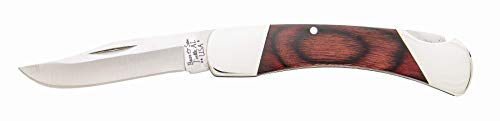 Bear & Son 205R Rosewood Midsize Lockback Knife, 3 3/4-Inch