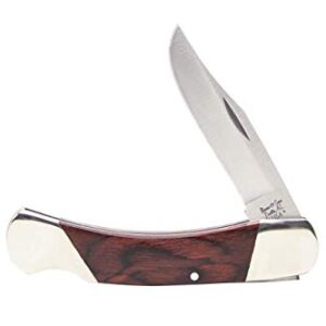 Bear & Son 205R Rosewood Midsize Lockback Knife, 3 3/4-Inch