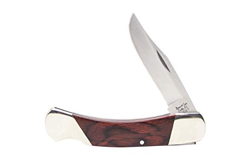 Bear & Son 205R Rosewood Midsize Lockback Knife, 3 3/4-Inch