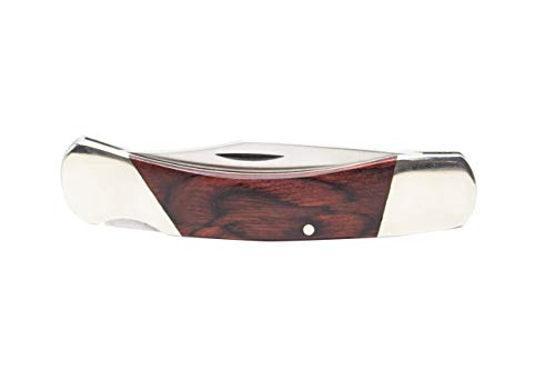 Bear & Son 205R Rosewood Midsize Lockback Knife, 3 3/4-Inch