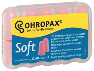 ohropax soft foam ear plugs (10 ear plugs)