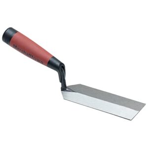marshalltown margin trowel, 6 x 2 inch, spread mortar and tile adhesive, durable high carbon steel, durasoft handle, tile trowel, made in the usa, 56d