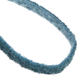 scotch-brite surface conditioning belt, 18" length x 1/2" width, very fine, blue (pack of 1)