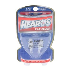 HEAROS High Fidelity Musician Ear Plugs Ultimate In Comfortable And Hearing Protection Professional Musicians Earplugs Noise Cancelling Earplugs For Concerts Motorcyclists Loud Events (1 Pair)