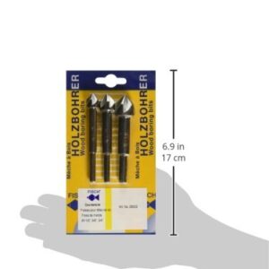 Fisch FSH-134831 Steel Countersink Set, 3-Piece